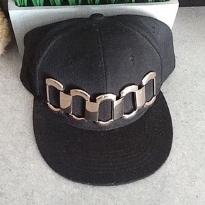 Gold buckled Cap
